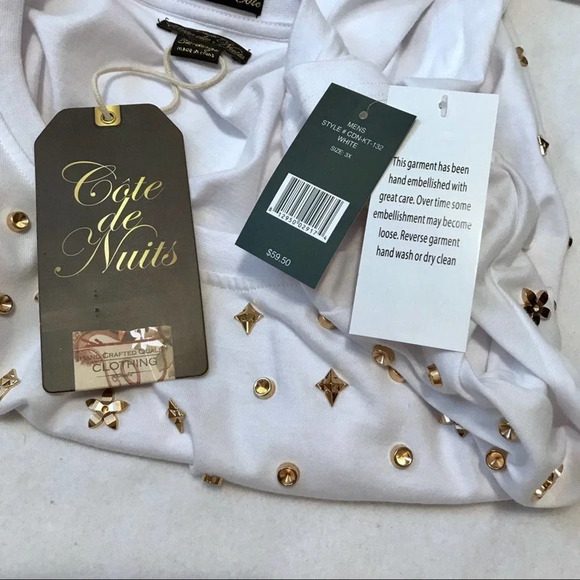 Cote De Nuit NWT White Shirt Men 3XL - Picture 10 of 12